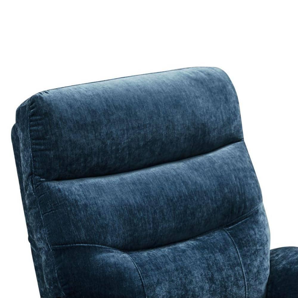 GDF Studio Massage Recliner with Lift Assist, 8 Vibration Points, Lumbar Heating, Adjustable Backrest, Blue