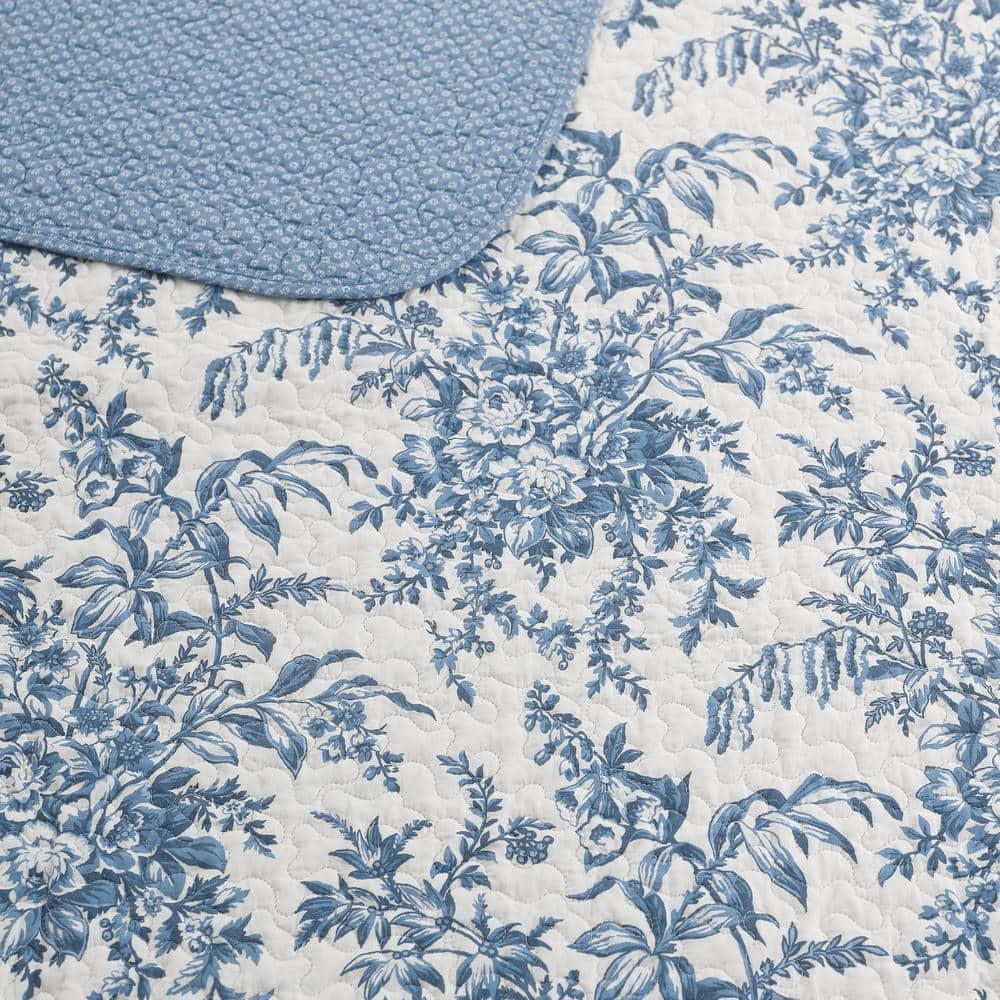 Laura Ashley Laura Ashley Bedford Cotton Reversible Quilt Set