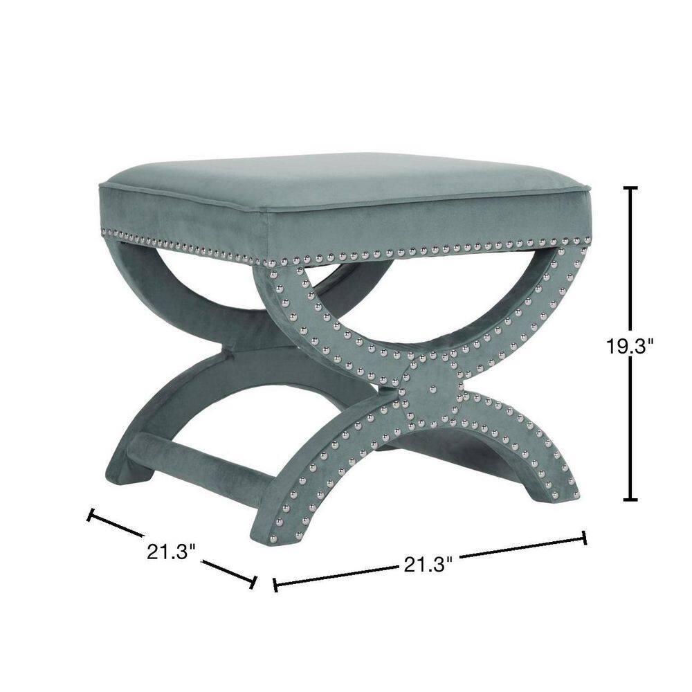 Mystic Ottoman - MCR4645 - Blue - Safavieh