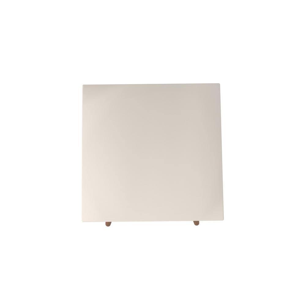19.68" Utopia High Square End Table: Splayed Legs, Compact Size - Manhattan Comfort