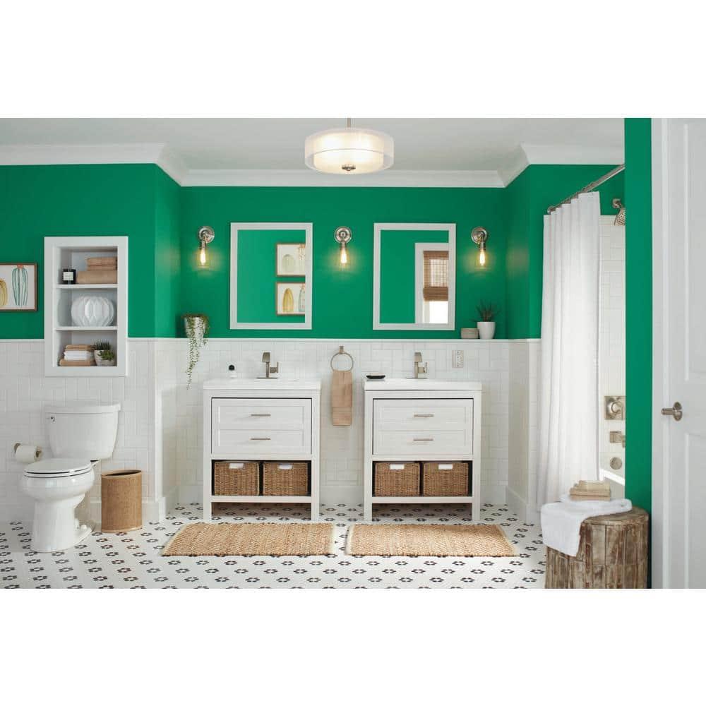 Progress Lighting, Invite Collection, 3-Light Semi-Flush Mount, Brushed Nickel, Sheer Mylar Shade