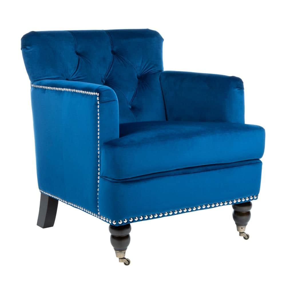 Colin Chair - HUD8212 - Navy/Espresso - Safavieh