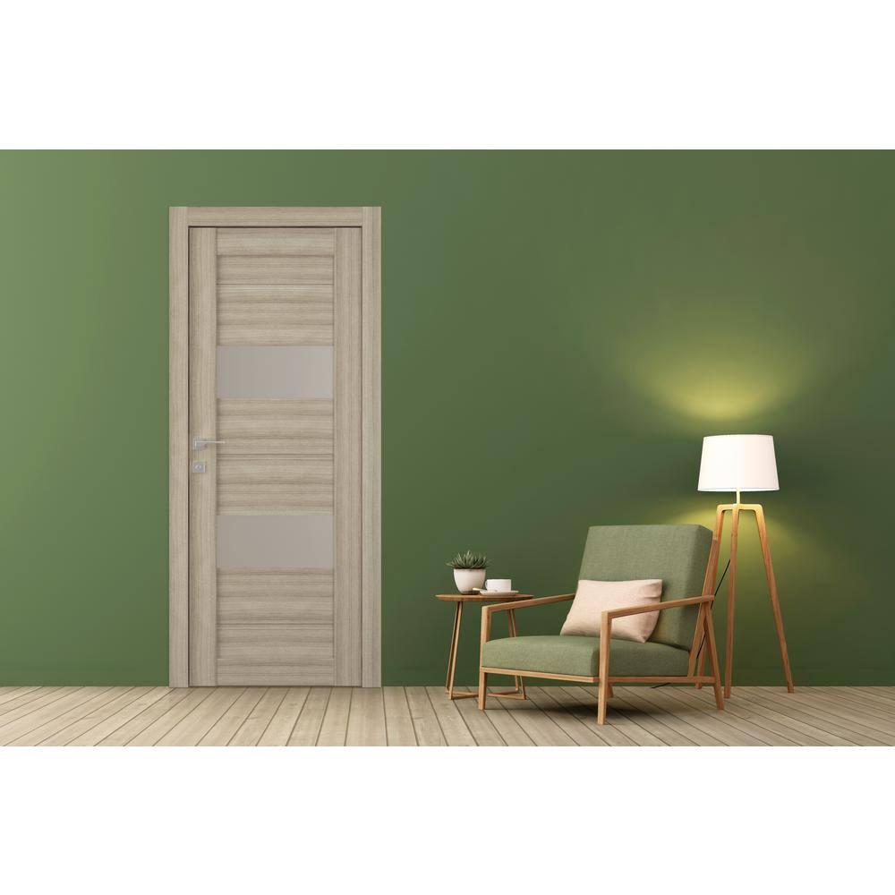 Belldinni Vita DIY-FRIENDLY Paneled Manufactured Wood and Glass Prefinished Standard Door