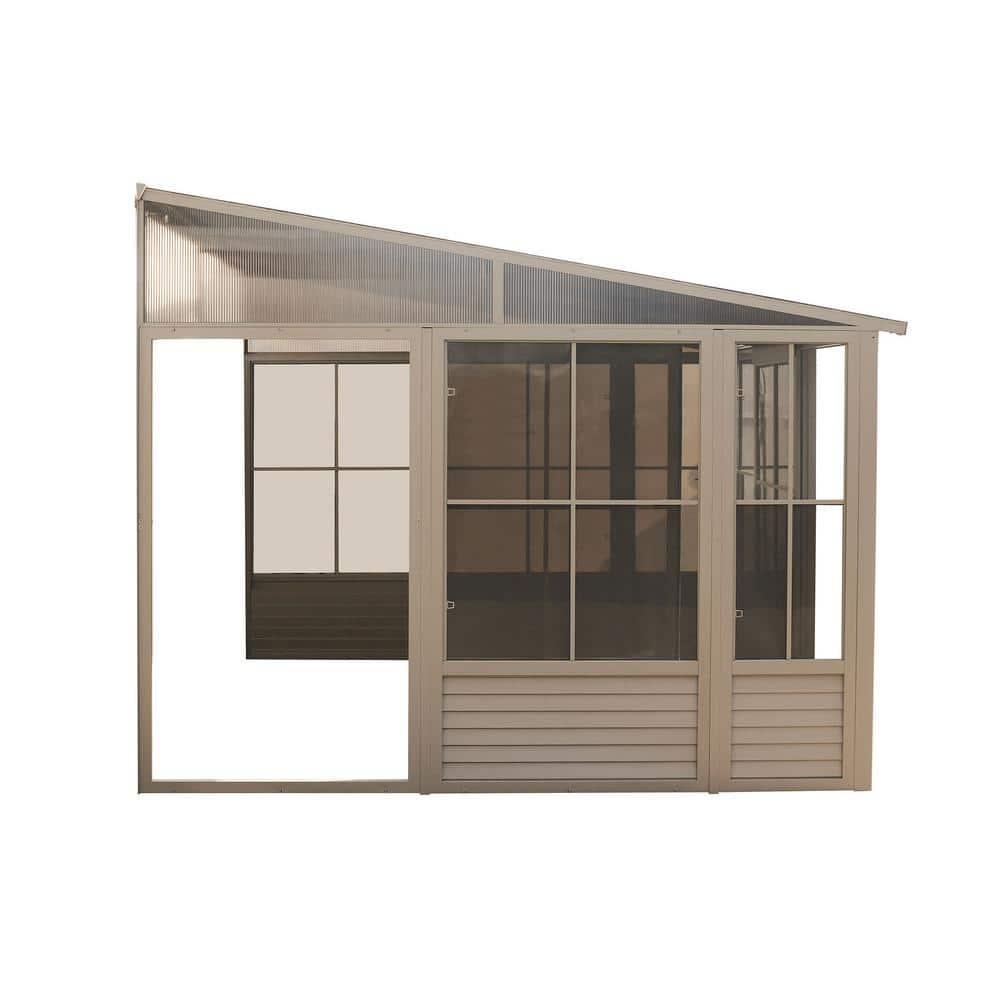 Gazebo Penguin Florence Wall-Mounted Solarium with Metal Roof