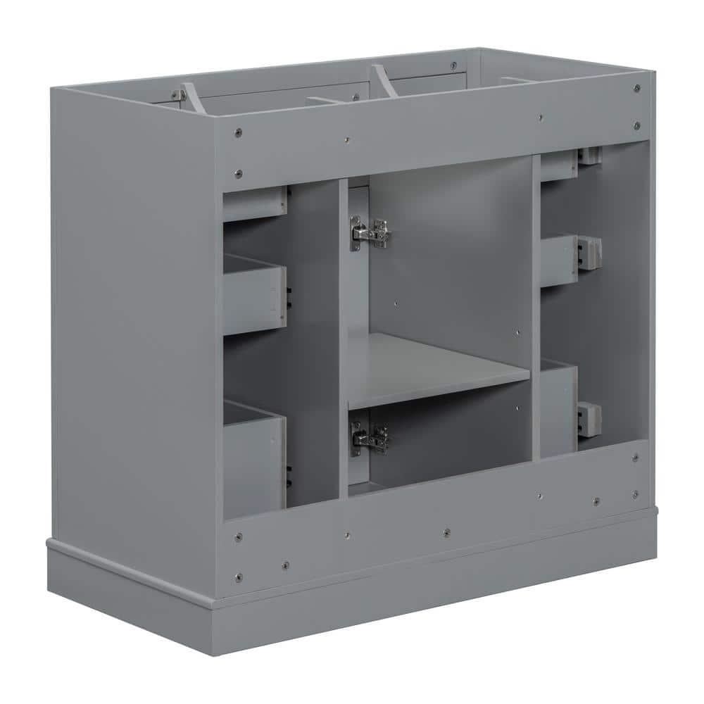Beyong 33.4" H X 35.6" W X 17.9" D 35.6'' Single Bathroom Vanity Base Only