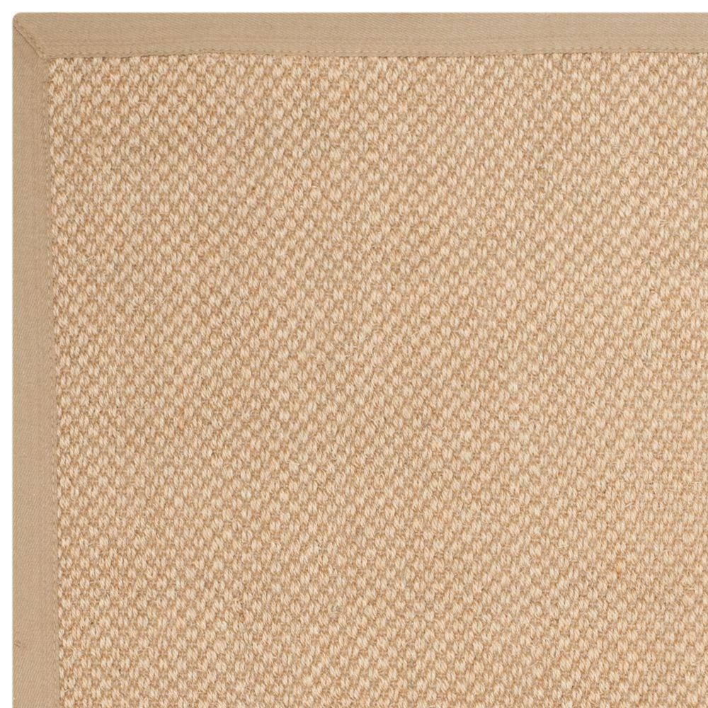Natural Fiber NF141 Power Loomed Indoor Area Rug - Maize/Linen - 4'x6' - Safavieh.
