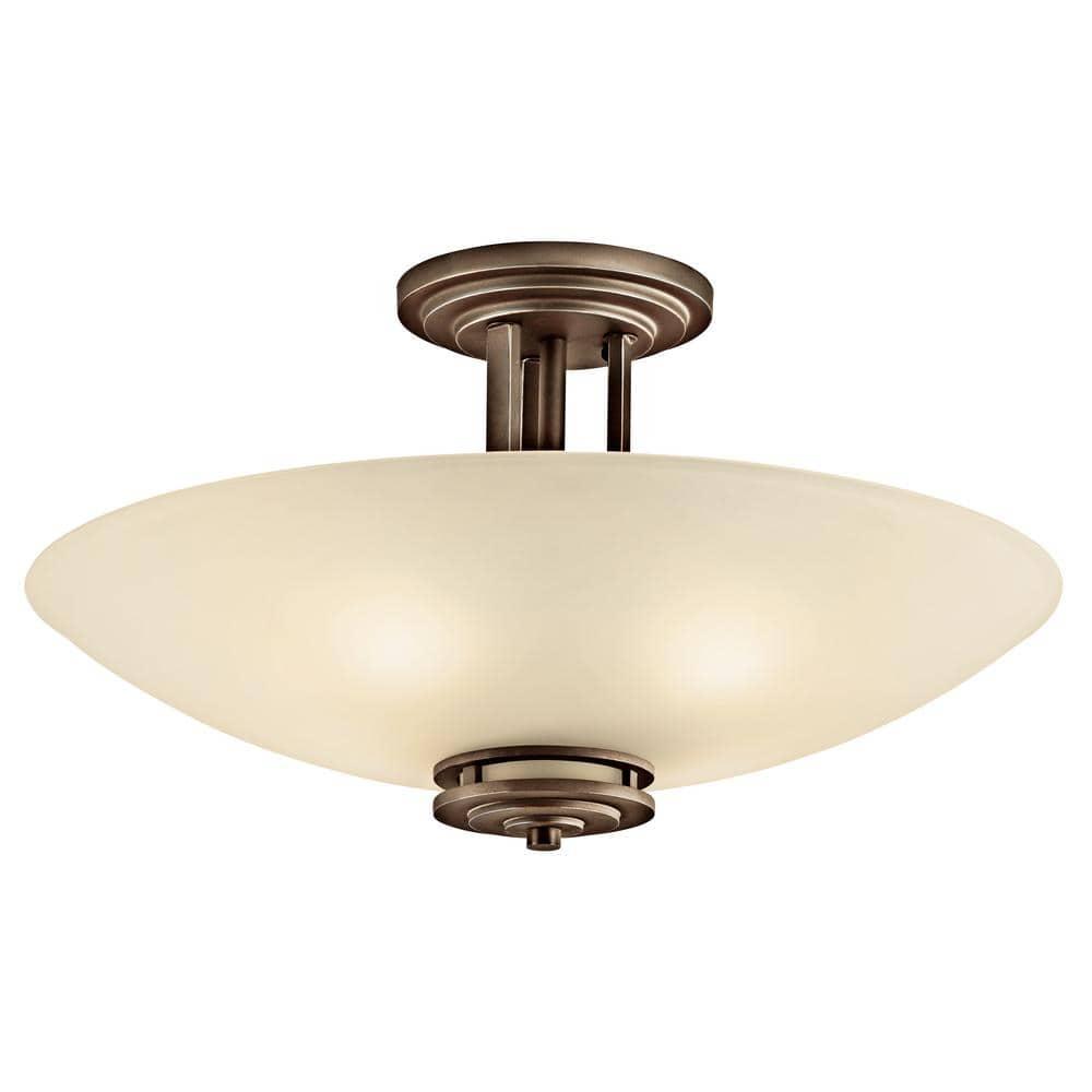 Hendrik Glass Semi Flush Mount