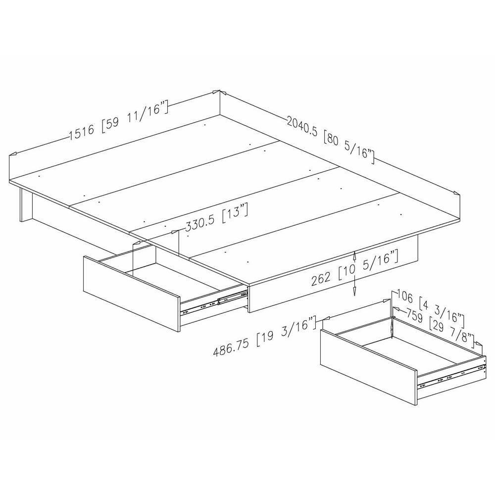 Step One Full/Queen Platform Bed