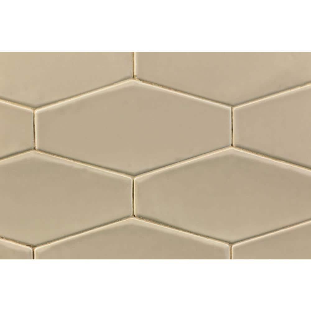 Midland Hexagon 4" x 8" Ceramic Subway Wall Tile (5.38 sq. ft. / box)