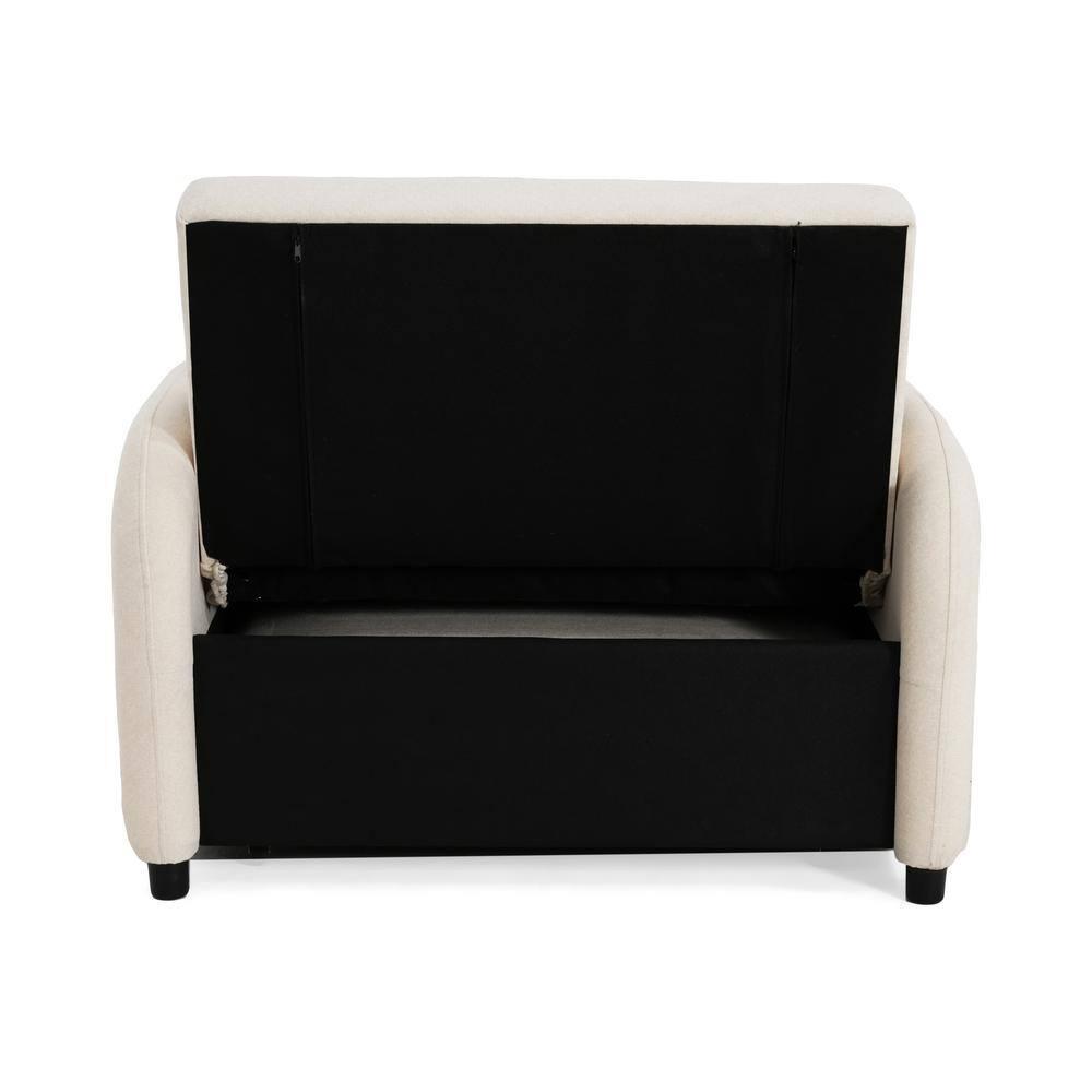 Christopher Knight Home Avalon 3-in-1 Convertible Sleeper Sofa with Adjustable Backrest  and Storage Pockets, Beige