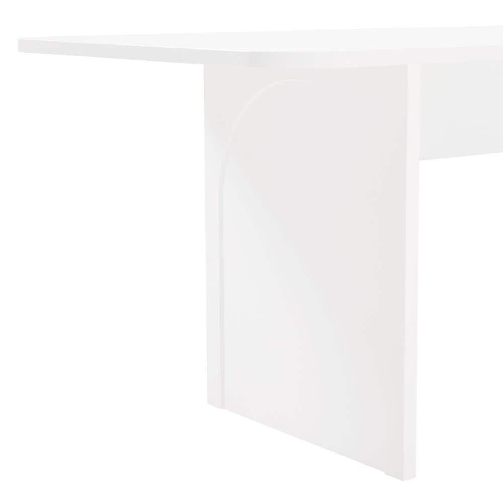 Ella 78.7" Dining Table in White made from Engineered Wood