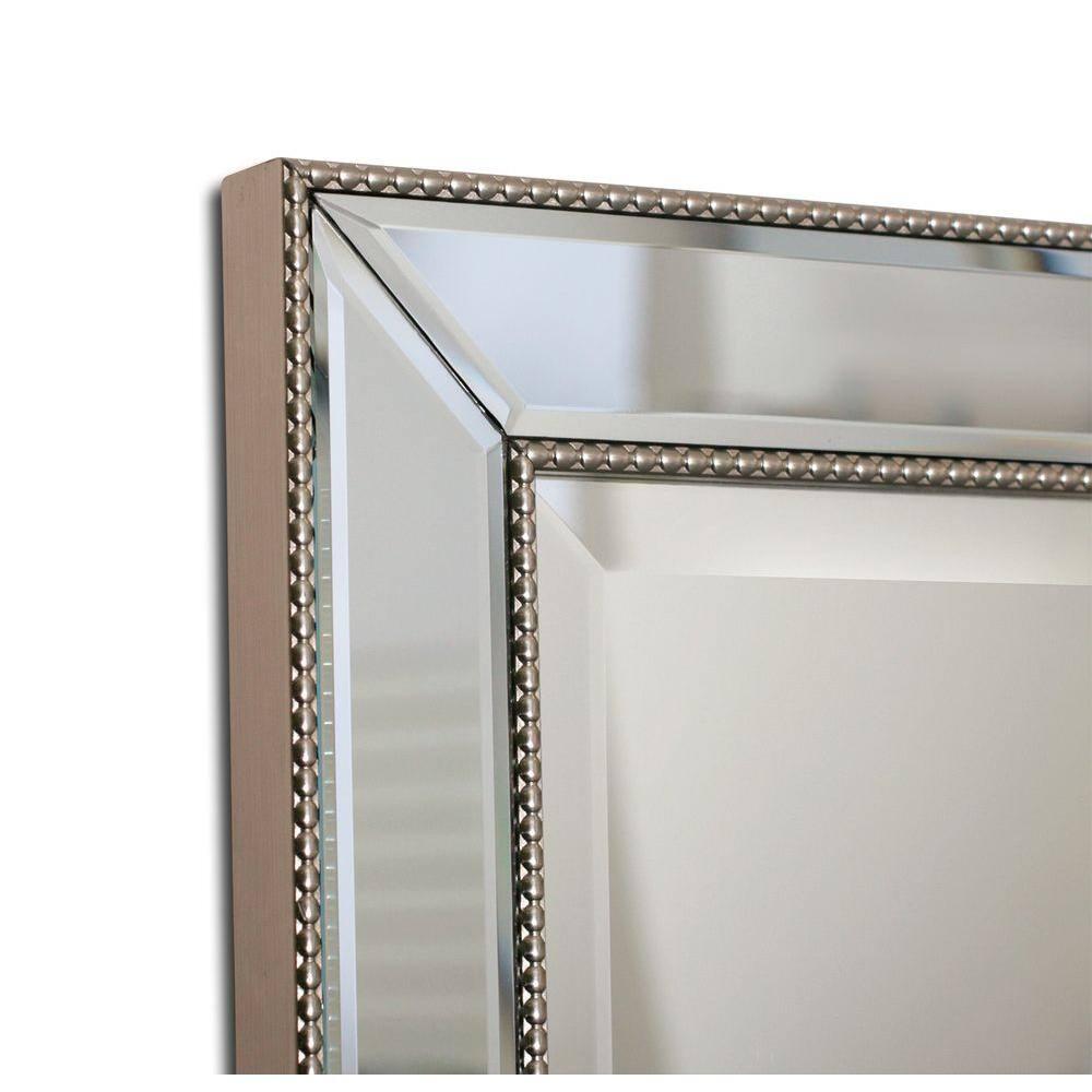 16" x 26" Metro Beaded Recessed Medicine Cabinet - Head West: Wall Mount, Polystyrene Frame, 3 Shelves