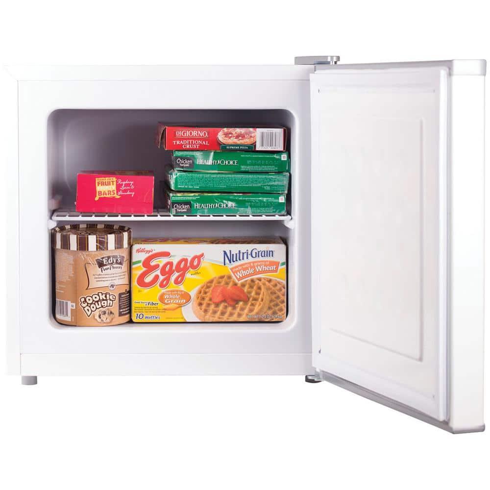 Black and Decker 1.2 Cubic Feet Compact Upright Mini Upright Freezer, White