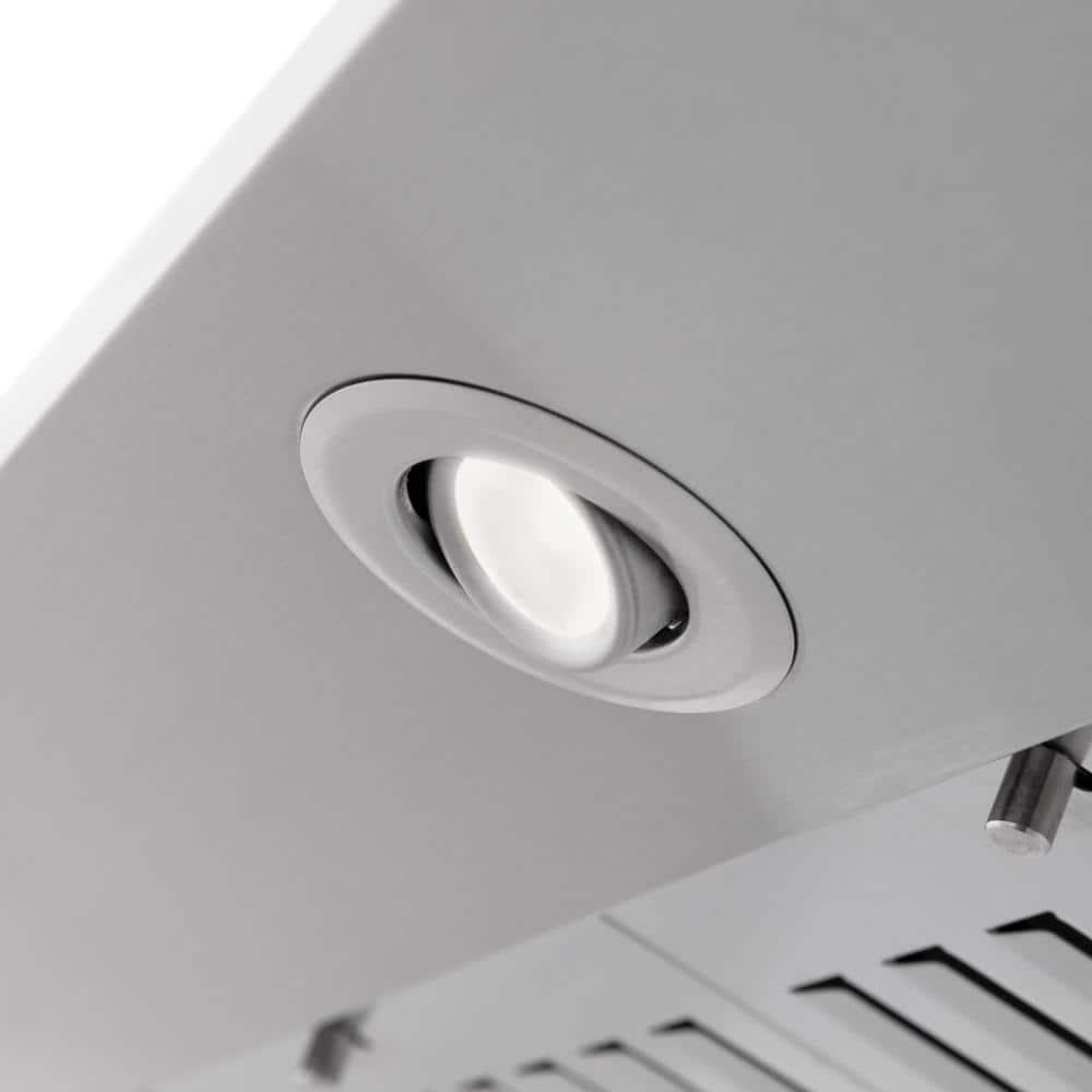30 in. ZLINE CrownSoundDucted Vent Wall Mount Range Hood in Stainless Steel W/ Bluetooth Speakers (KF2CRN-BT-30)