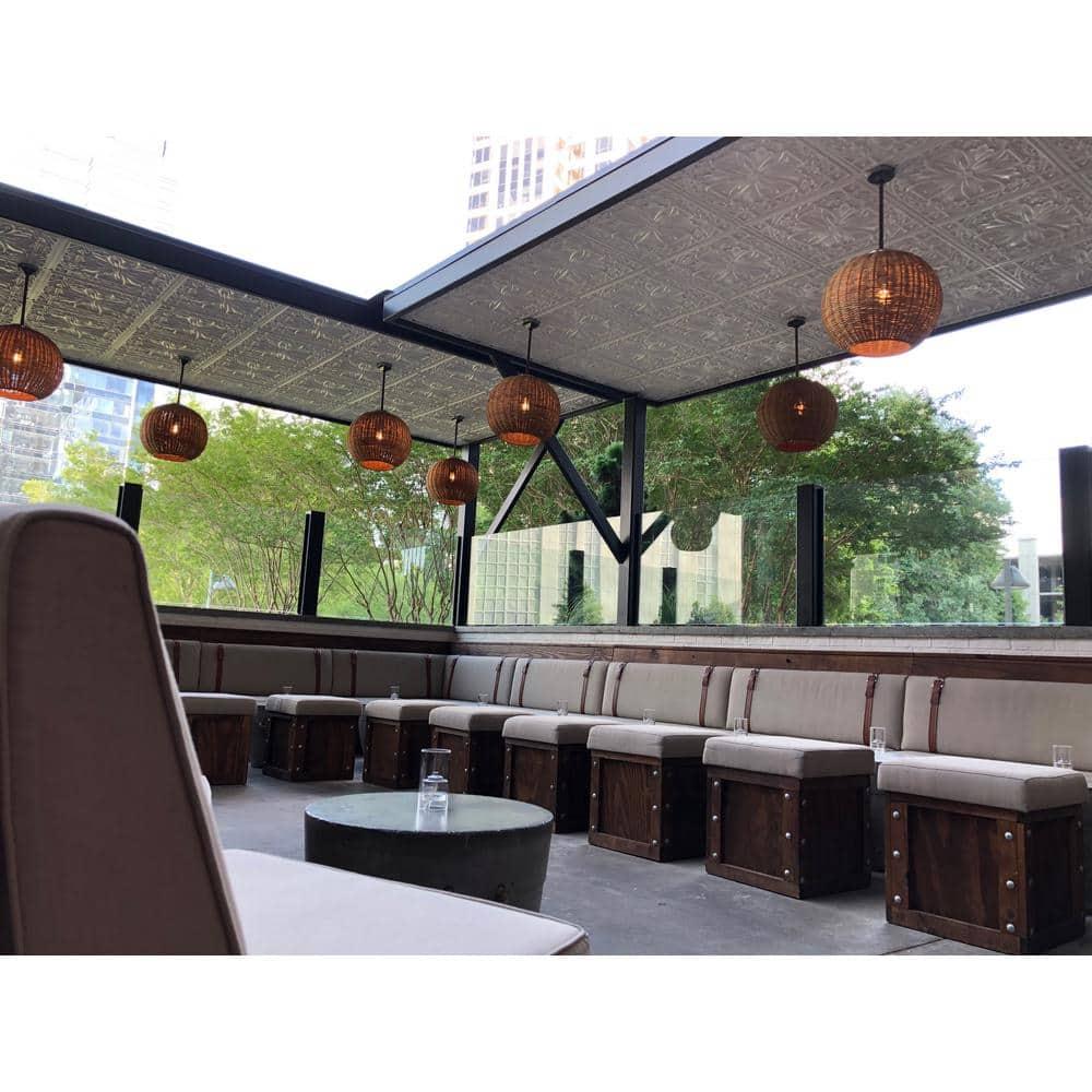 FromPlainToBeautifulInHours Milan 24'' L x 24'' W Textured PVC Drop-In & Glue Up Ceiling Tile Ceiling Tile (Set of 25)