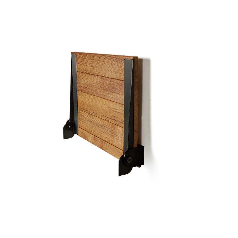 SlimLine Teak Wood Folding Shower Bench Seat