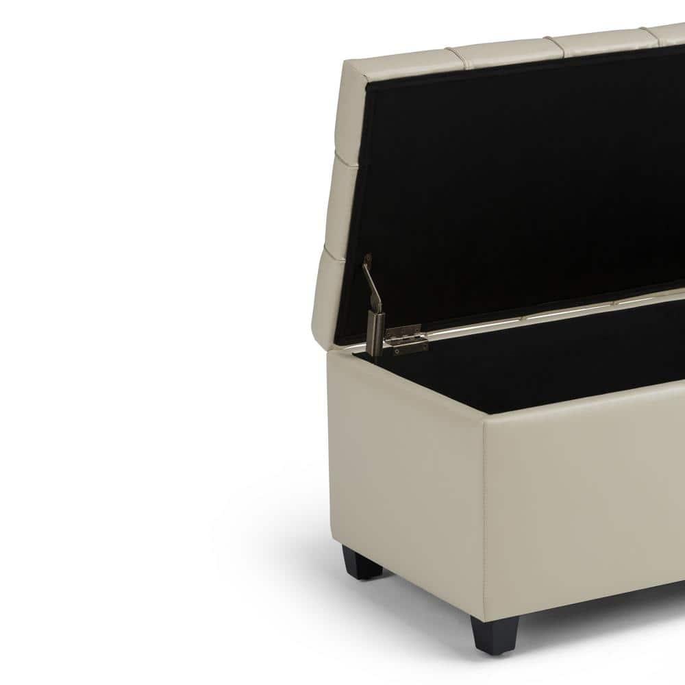 Sienna Faux Leather Ottoman