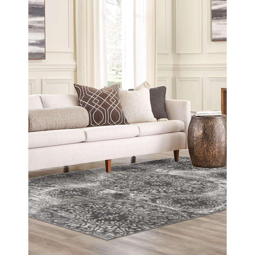 Unique Loom 9' 0 x 12' 0 Sofia Grand Gray Area Rug