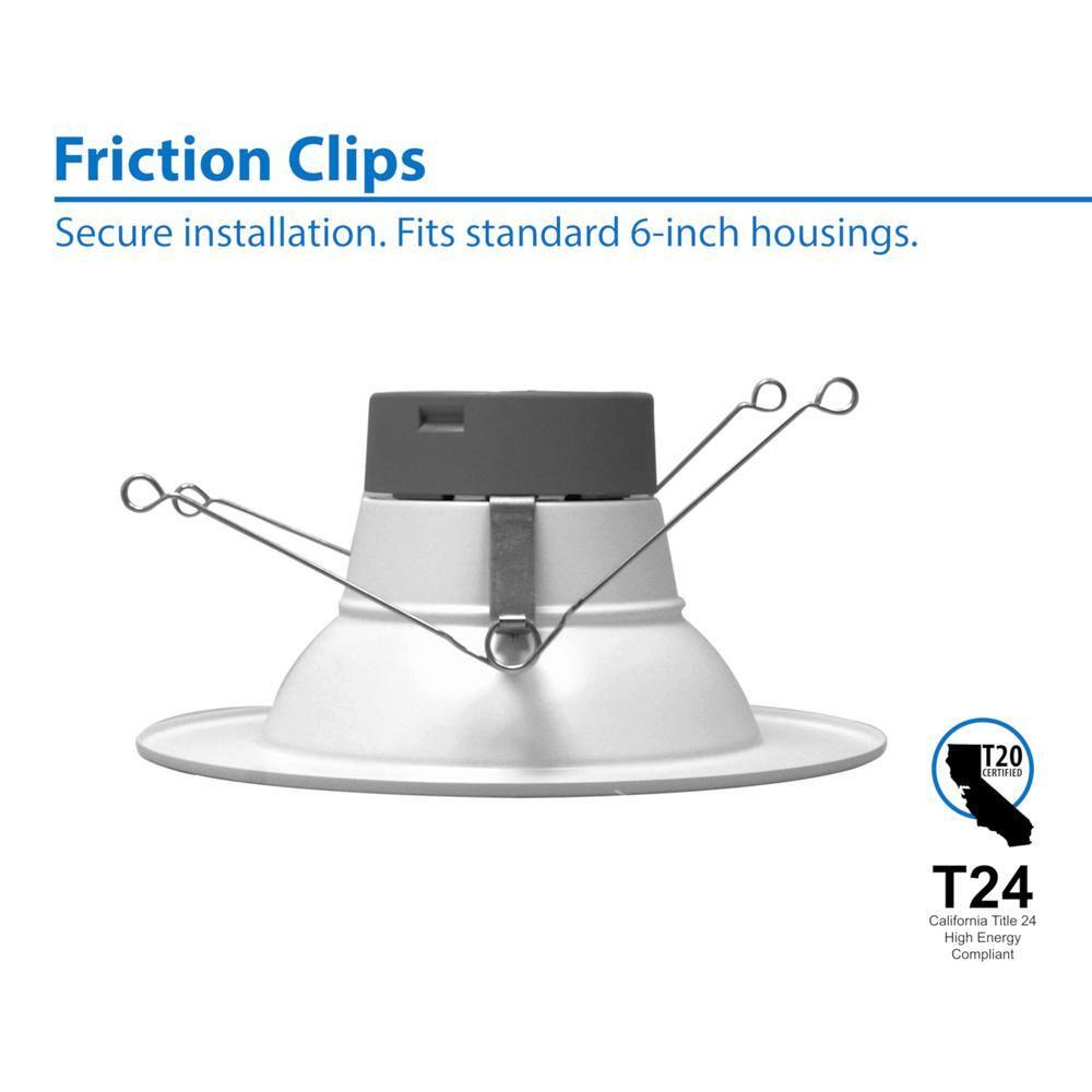 6'' Dimmable Air-Tight IC Rated LED Retrofit Recessed Lighting Kit