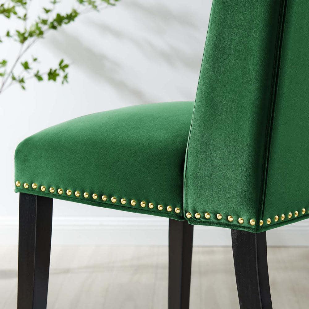Modway Modway Baron Performance Velvet Dining Chairs - Set of 2
