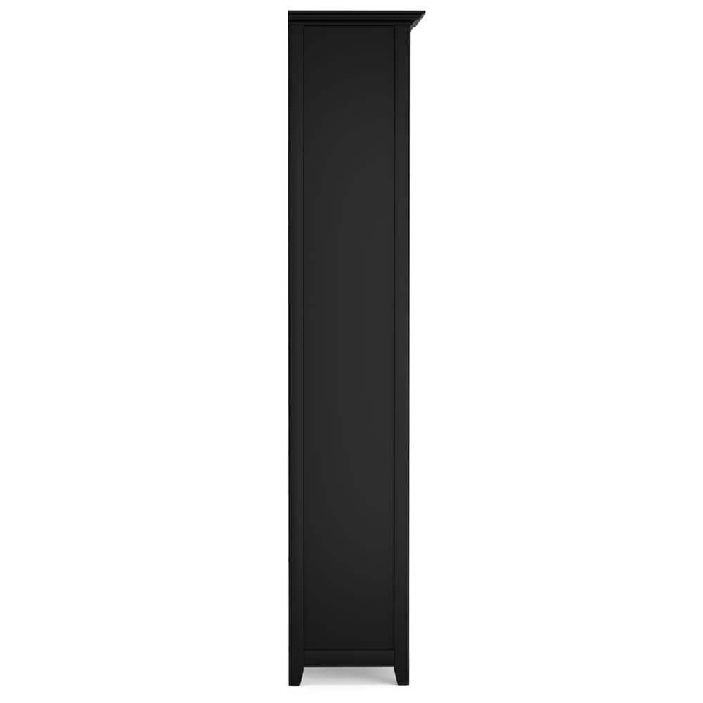 Simpli Home Amherst 30"W Solid Wood 5 Shelf Bookcase with Adjustable Shelves & Reviews | Wayfair