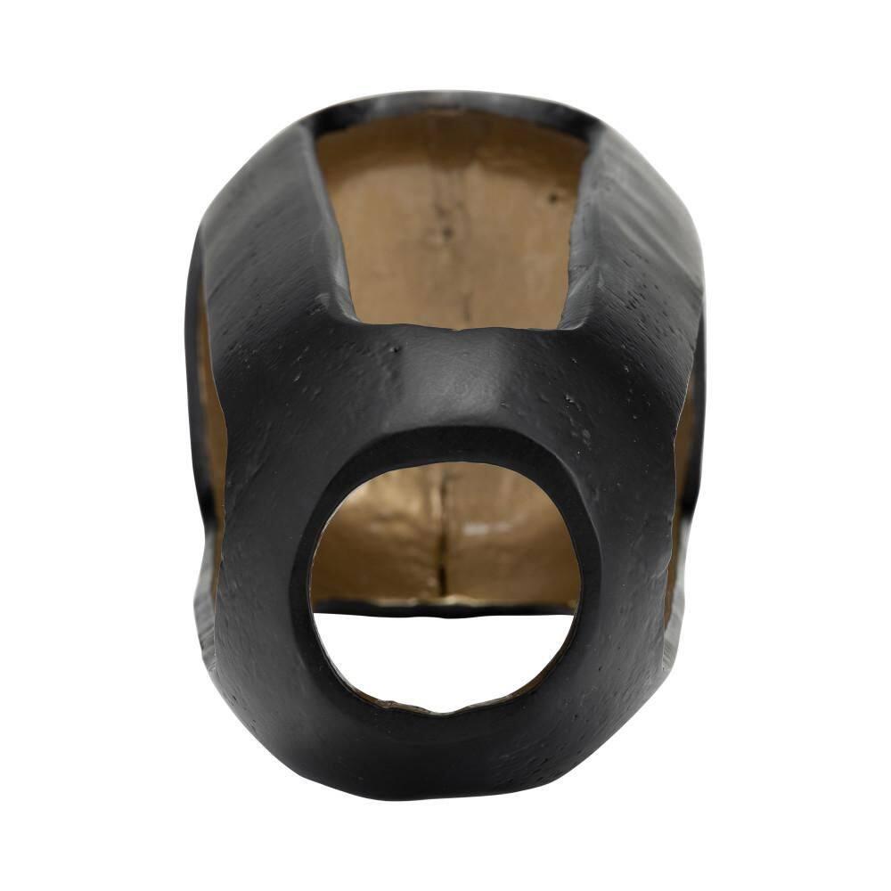 Sagebrook Home Metal 15"h Open Vase, Matte Black