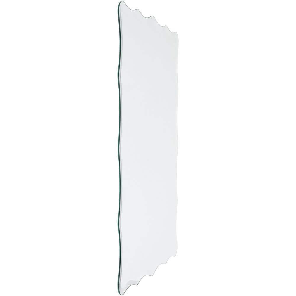 Ciri 36 in. H x 24 in. W Novelty Wood Frame Silver Decorative Mirror