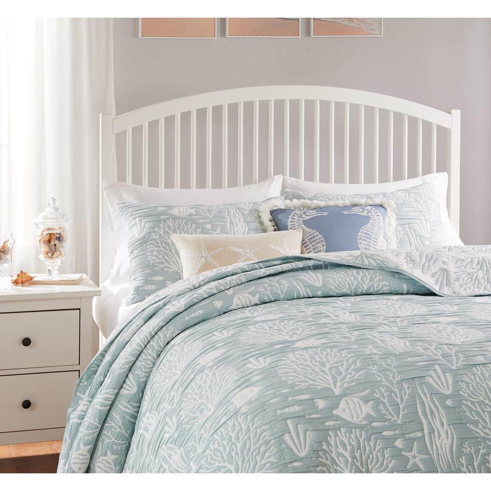 Greenland Home Fashions Coastal Paradise Jacquard Coverlet Set