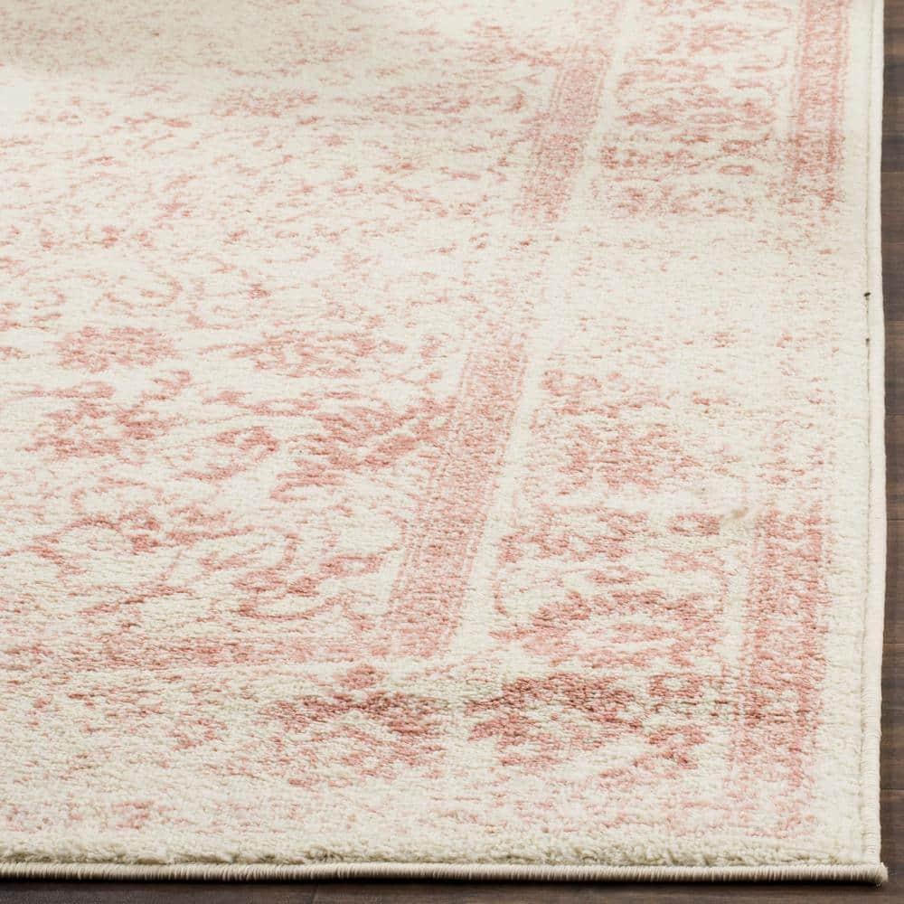 Adirondack ADR109 Machine Made Indoor Area Rug - Ivory/Rose - 11'x15' - Safavieh