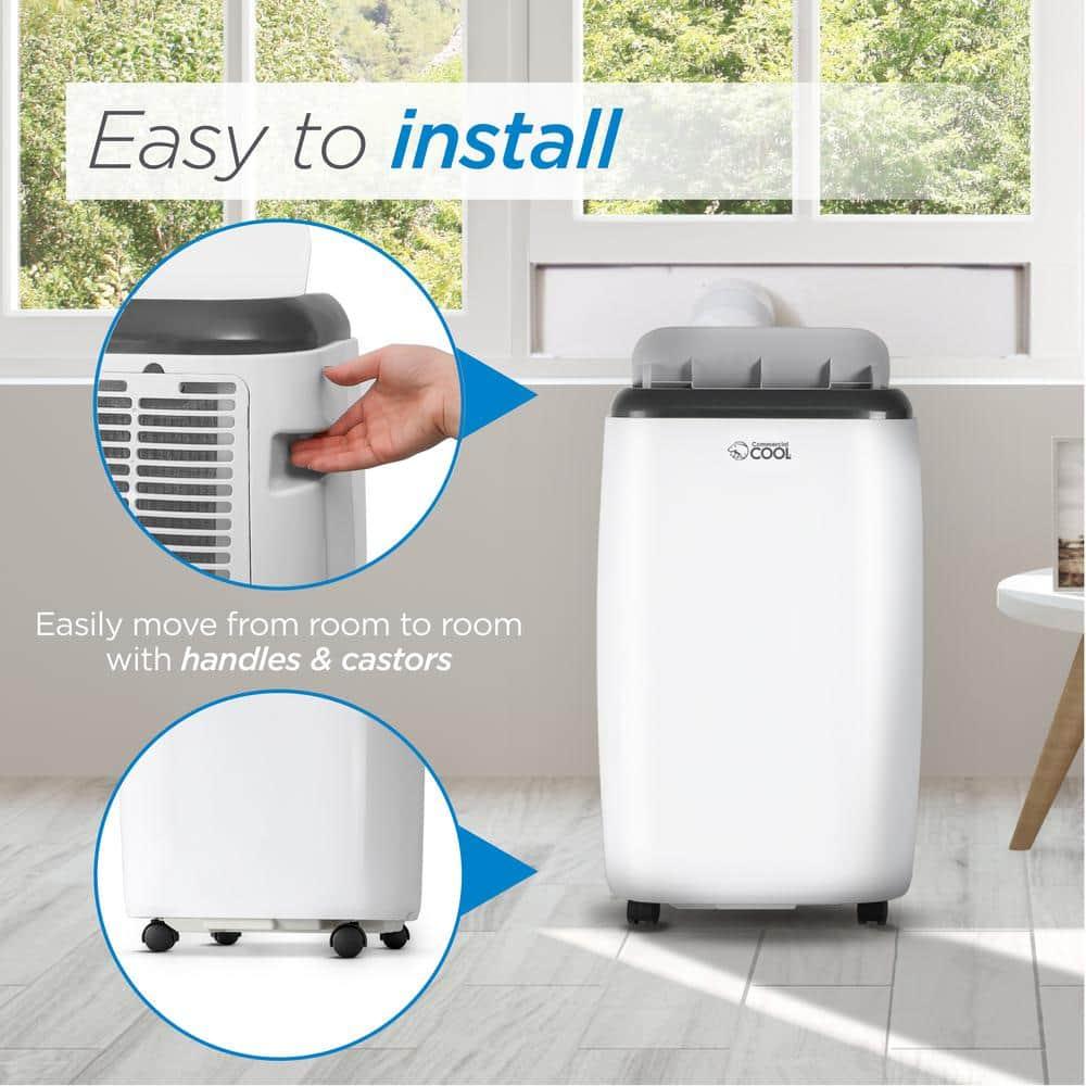 Commercial Cool 8,000 BTU SACC/CEC Portable Air Conditioner with Heat, 12,000 BTU ASHRAE 128