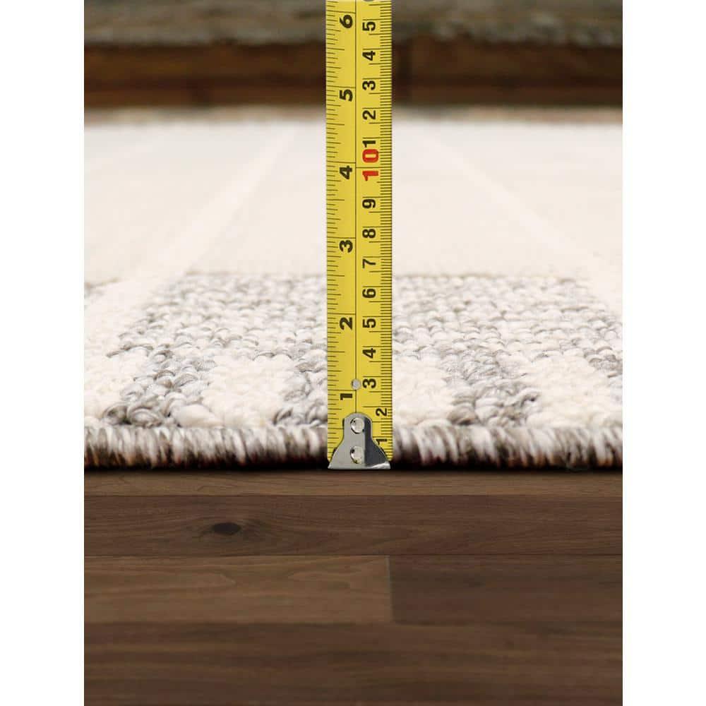 Pasargad Sutton Polypropylene Ivory/Gray Area Rug