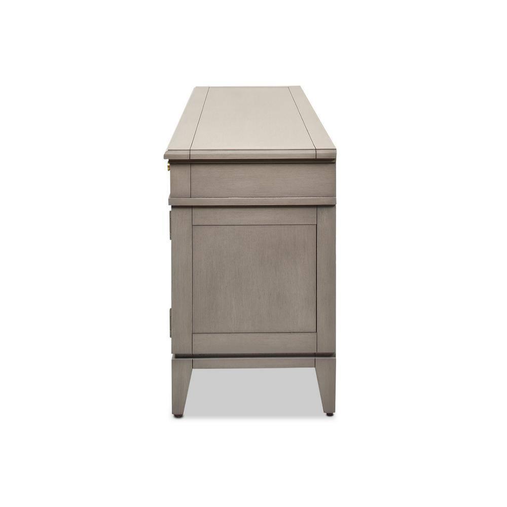 Jennifer Taylor Home Dauphin 71" TV Stand Display Console Table Grey Cashmere