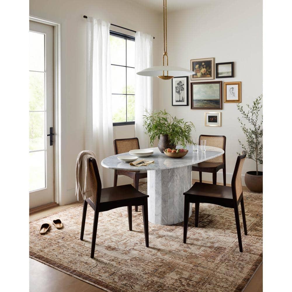 Loloi Rugs Sorrento Oriental Machine Made Power Loom Polyester Area Rug in Beige/Brown