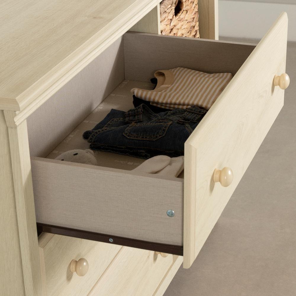 Cotton Candy 3-Drawer Dresser with Storage Baskets
