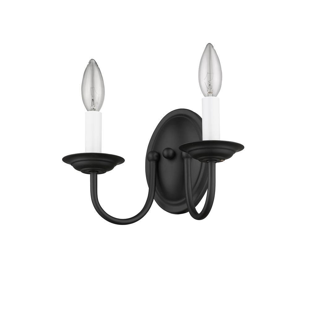 Livex Lighting Home Basics 2 - Light Wall Light in  Black