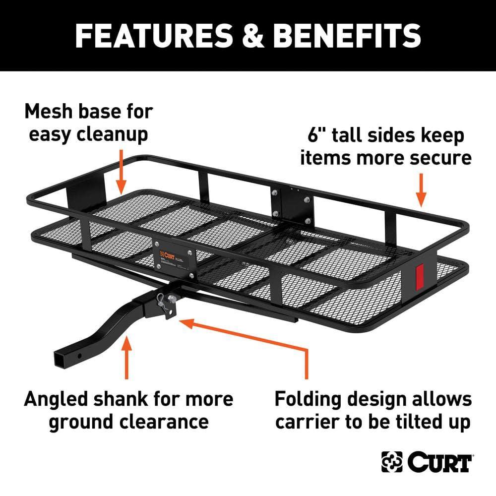Black Steel Mesh Folding Cargo Carrier for Vans
