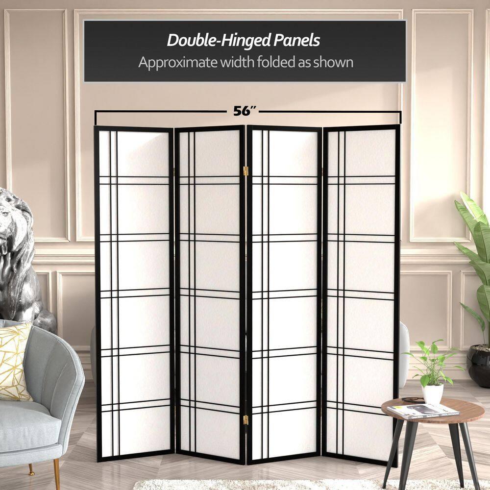 Latitude Run® 68'' W x 71.25'' H 4 - Panel Folding Room Divider