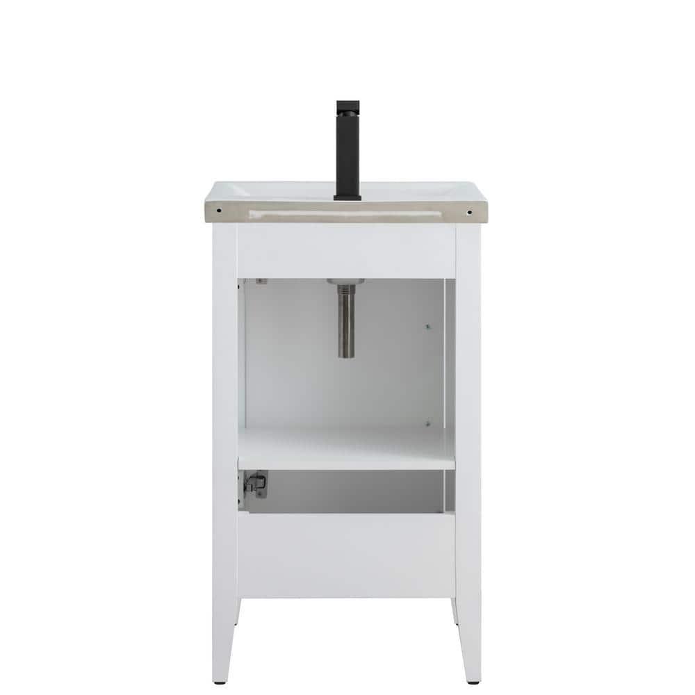 20'' Single Bathroom Vanity with Ceramic Top