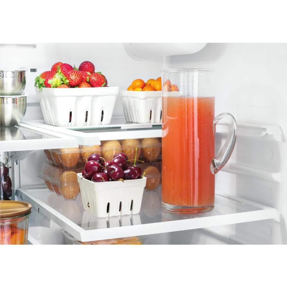GE Appliances 25.5 Cubic Feet Energy Star Smudge-Resistant French Door Refrigerator with Water and Ice Dispenser
