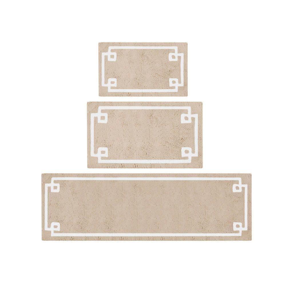 Madison Park 100% Cotton Tufted Bath Rug with Non-Slip Backing