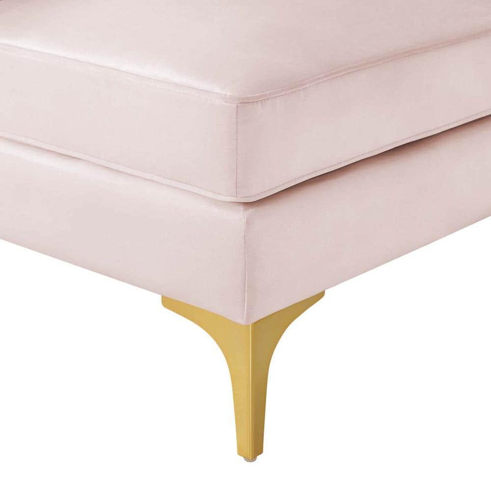 Modway Triumph Channel Tufted Performance Velvet Sectional Sofa Corner Chair