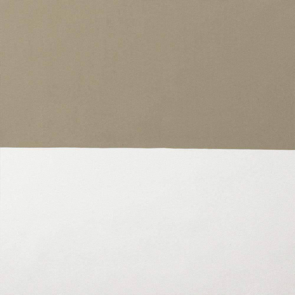 Exclusive Home Cabana Stripe Indoor/Outdoor Light Filtering Grommet Top Curtain Panel Pair, 54"x96", Taupe