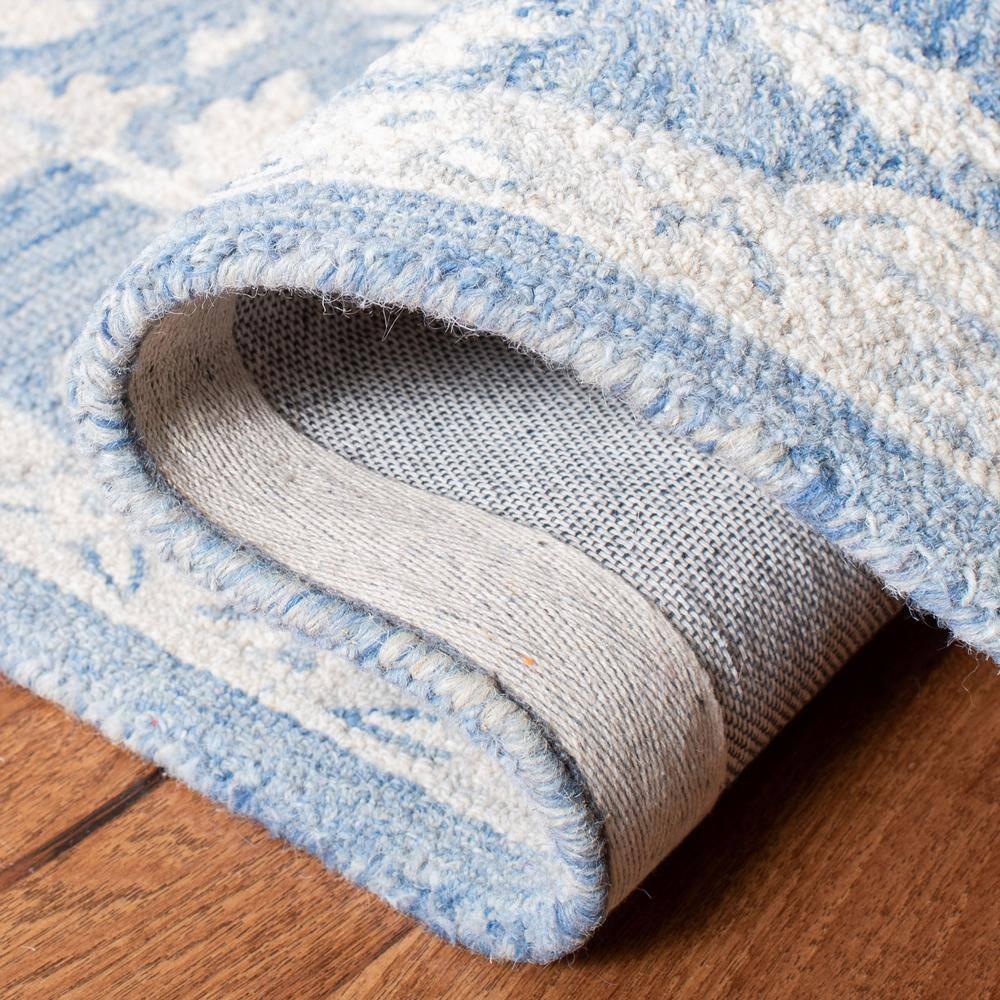 Micro-Loop MLP503 Hand Tufted Area Rug - Blue/Ivory - 5'x8' - Safavieh.