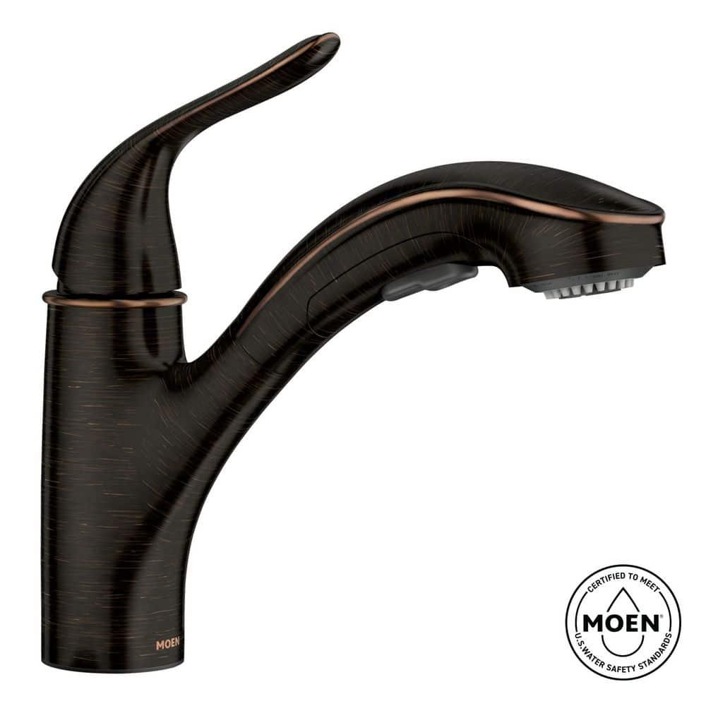Moen Brecklyn Single-Handle Pull-Out Sprayer Kitchen Faucet with Power Clean Technology