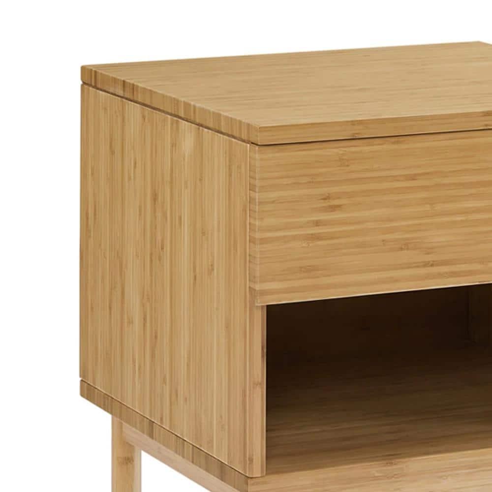 Eco Ridge by Bamax Ria 1 Drawer Nightstand, Caramelized