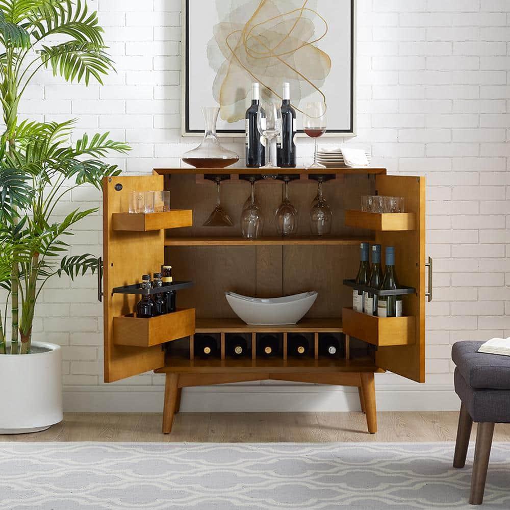 Landon Bar Cabinet Brown - Crosley