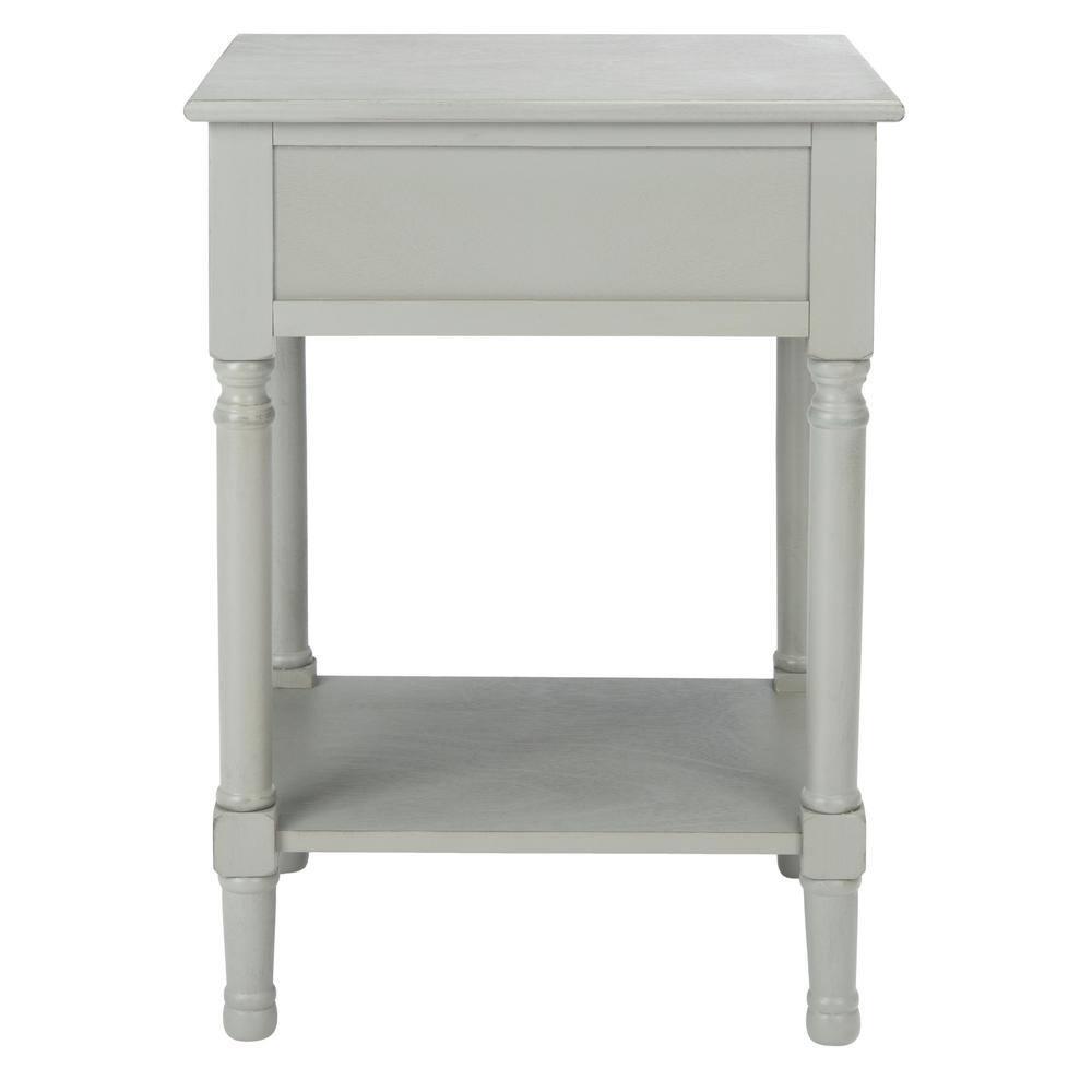 Ryder 1 Drawer Accent Table - Distressed Grey - Safavieh