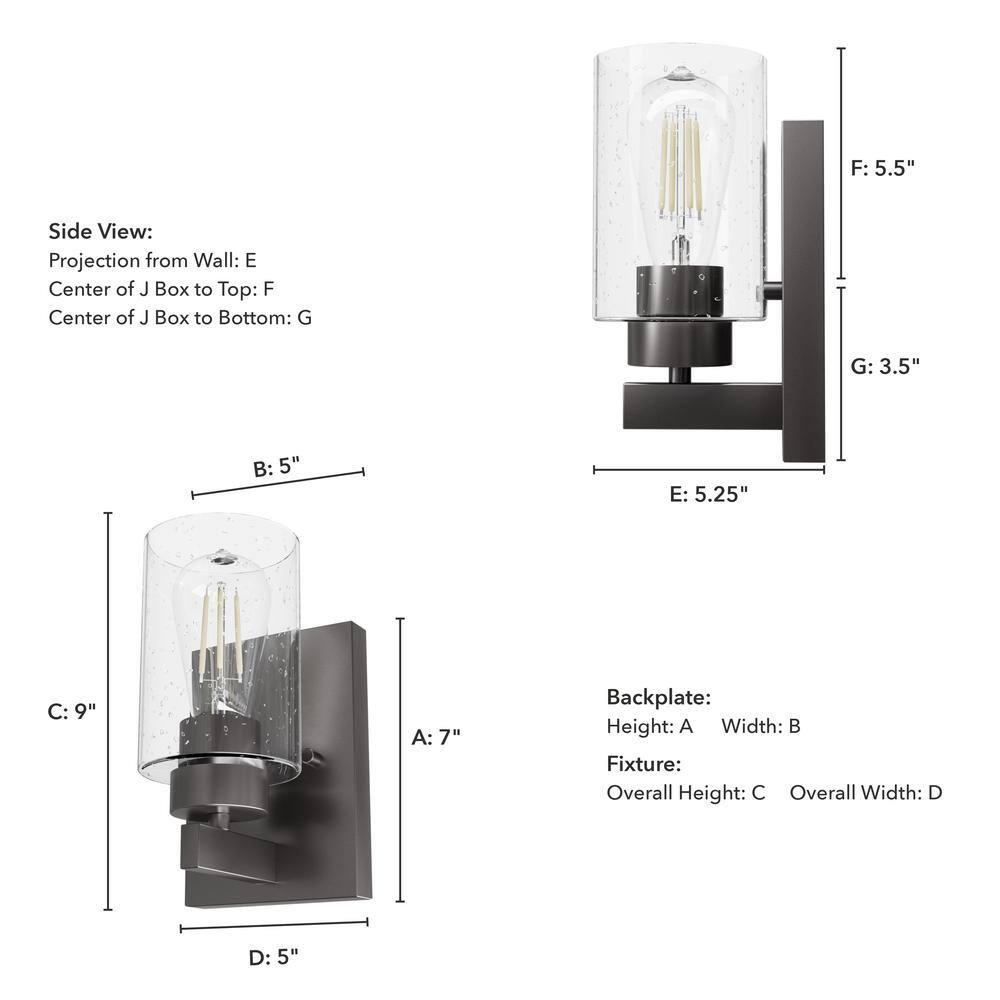 Hartland Aluminum Metal Armed Wall Sconce