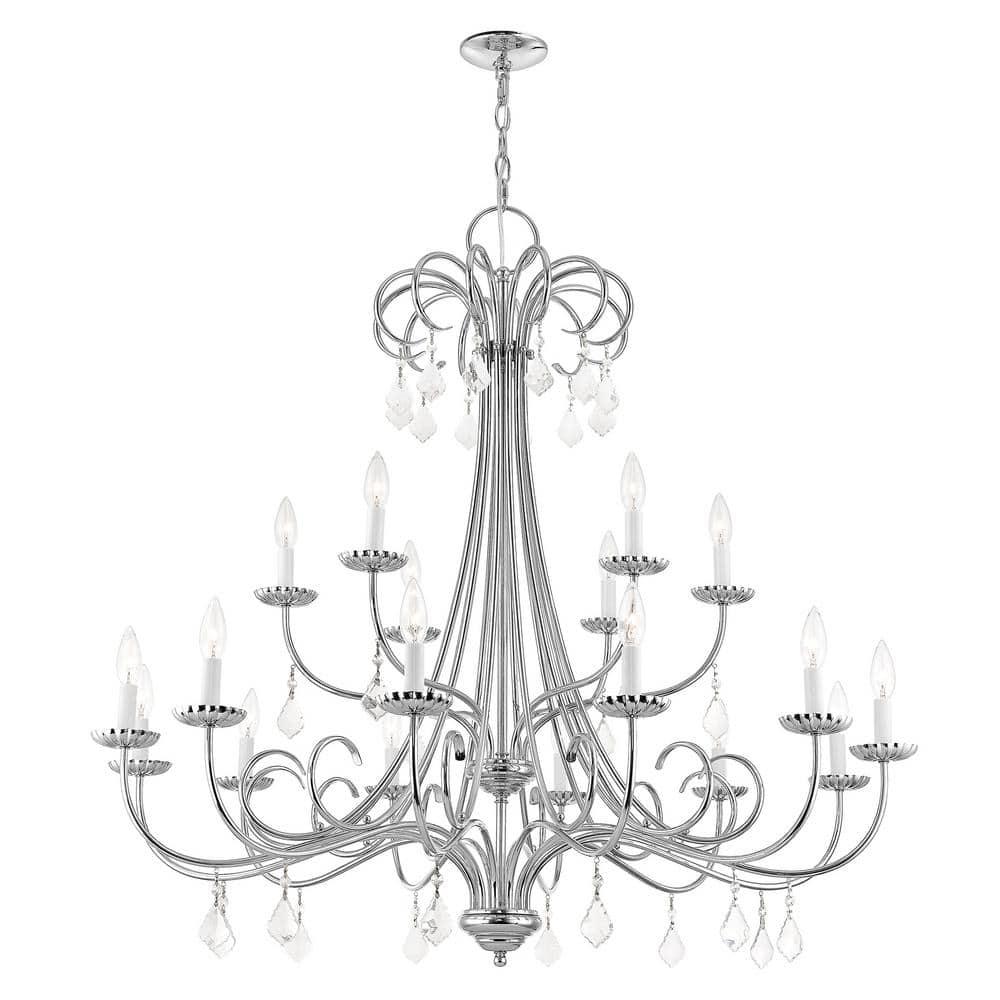 Livex Lighting Daphne 18 - Light Chandelier in  Polished Chrome