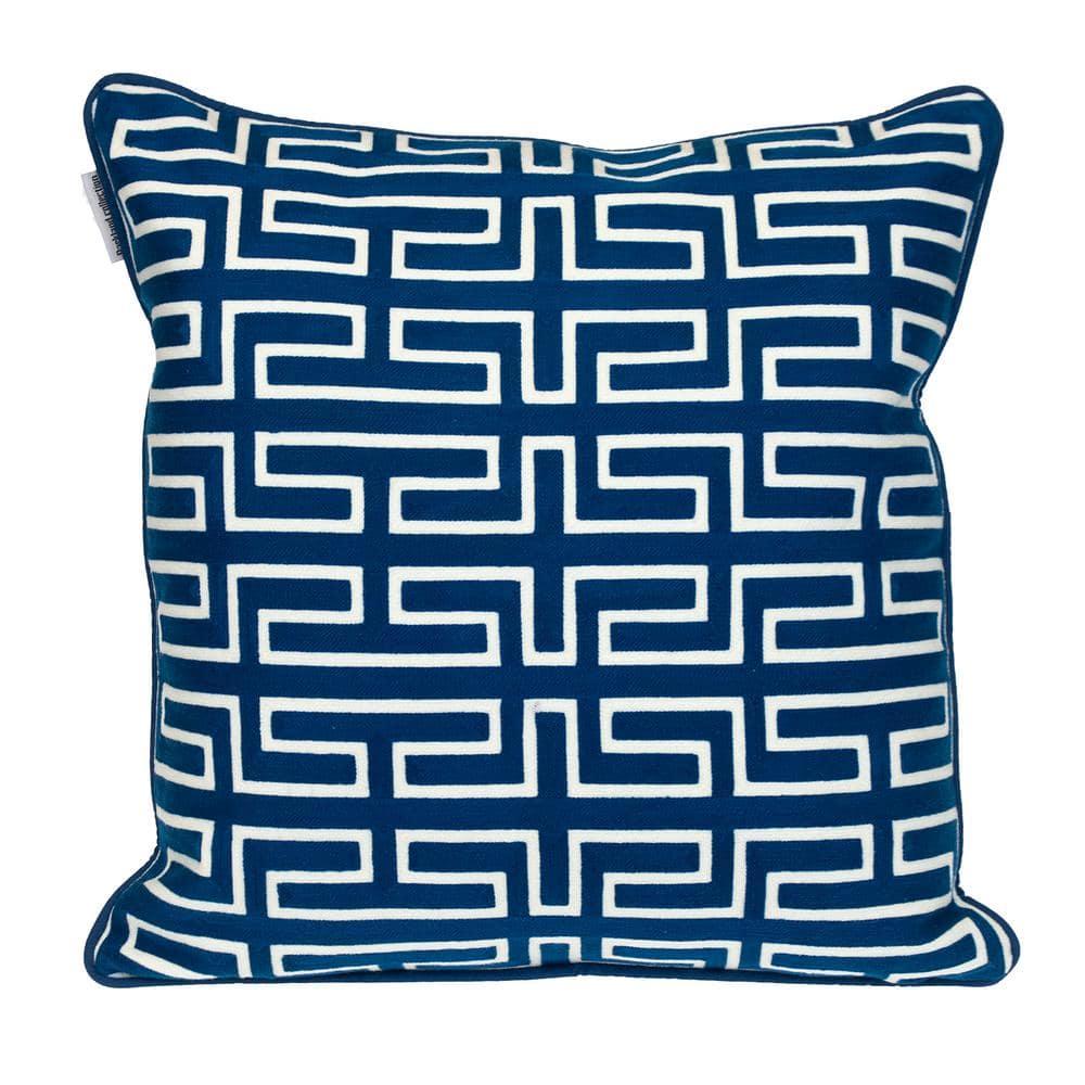 Parkland Collection Geometric Cotton Throw Pillow
